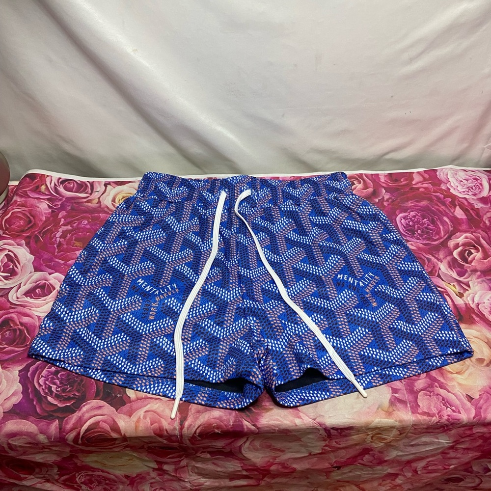 Mens mentality “no one cares” mesh workout shorts